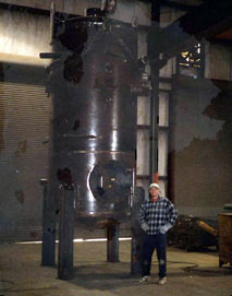 Blow down containment vessel designed for Parsons Engineering