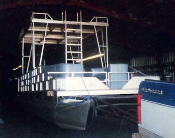32-foot custom pontoon boat