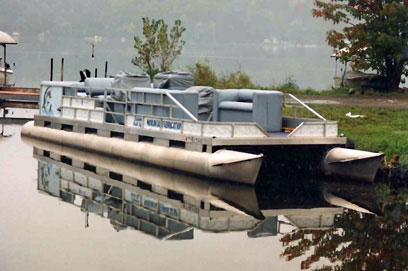 32-foot custom pontoon boat
